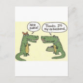 Carte Postale Drôle Ex Mari Alligator Purge (Devant)