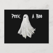 Carte Postale Drôle Fantôme D'Halloween Dessin Passé (Devant)