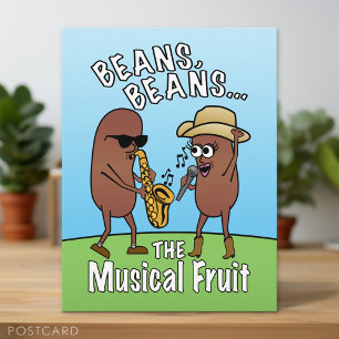 Carte Postale Drôle Fête des pères Farting Bean Plaisanterie