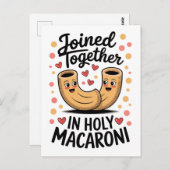 Carte Postale Drôle Fiançailles de mariage Mariage (Devant / Derrière)