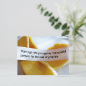 Carte Postale Drôle fortune Cookie Mariage Plaisanterie (Debout devant)