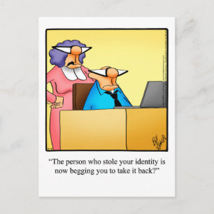 Carte postale drôle "Garder le contact"