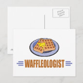 Carte Postale Drôle gaufre (Devant / Derrière)