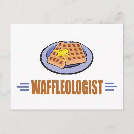 Carte Postale Drôle gaufre (Devant)