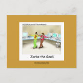 Carte Postale Drôle Geek d'ordinateur Cartoon conçu à la main (Devant)