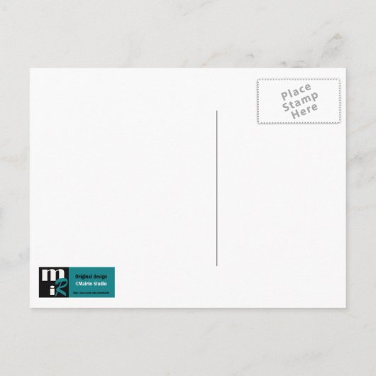 Carte Postale Drôle Giraffe Kraft Papier St. Patrick's Day (Dos)