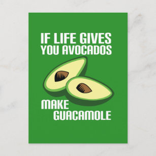 Carte Postale Drôle Guacamole Avocado Joke