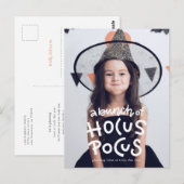 Carte Postale Drôle Halloween Ghosting Trick ou Treat cette anné (Devant / Derrière)