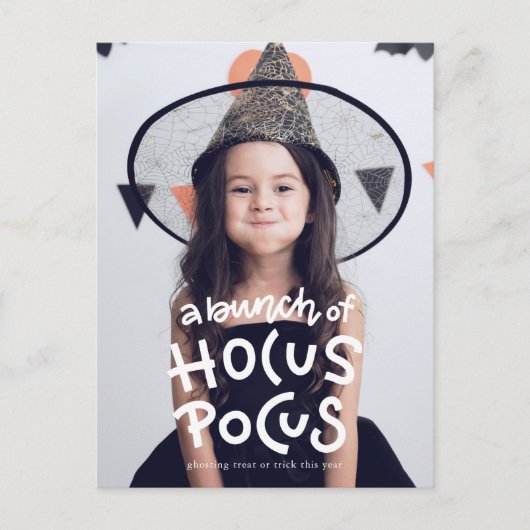 Carte Postale Drôle Halloween Ghosting Trick ou Treat cette anné (Devant)