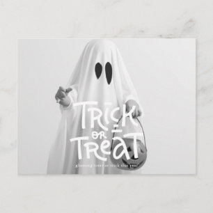 Carte Postale Drôle Halloween Ghosting Trick ou Treat cette anné