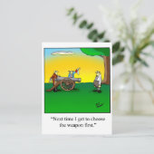 Carte Postale Drôle Histoire Cartoon Cadeau (Debout devant)