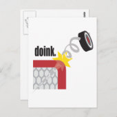 Carte Postale Drôle Hockey (Devant / Derrière)