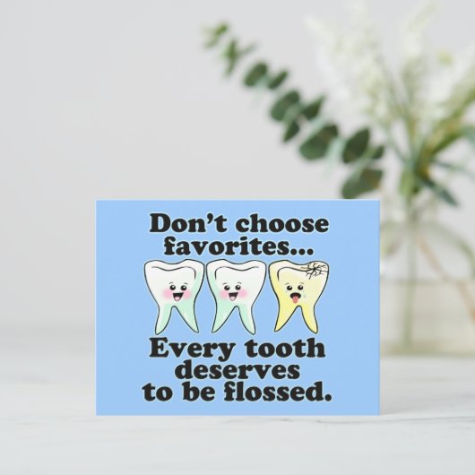 Carte Postale Drôle Humour dentaire (Debout devant)