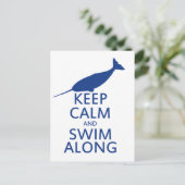 Carte Postale Drôle Humour Narwhal (Debout devant)
