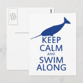 Carte Postale Drôle Humour Narwhal (Devant / Derrière)