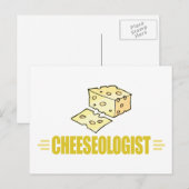 Carte Postale Drôle J'adore Le Fromage (Devant / Derrière)