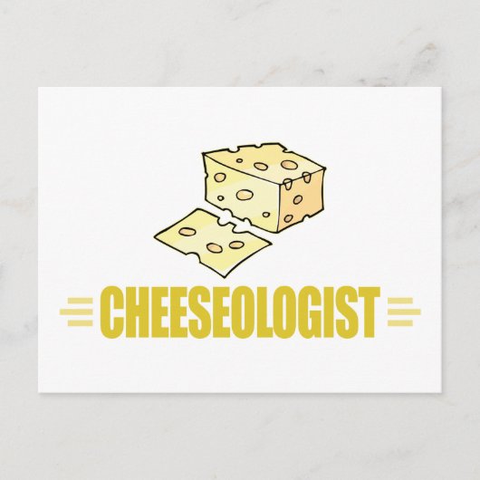 Carte Postale Drôle J'aime le fromage (Devant)