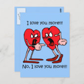 Carte Postale Drôle Je t'aime (Devant / Derrière)