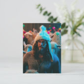 Carte Postale Drôle Jésus et Mouton à une fête d'anniversaire (Debout devant)