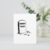 Carte Postale Drôle, "Joyeux 40ème" Gravestone (Debout devant)