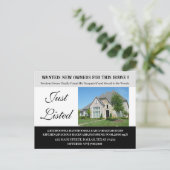 Carte Postale Drôle juste listé IMMOBILIER (Debout devant)