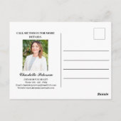 Carte Postale Drôle juste listé IMMOBILIER (Dos)