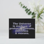 Carte postale drôle "L'Univers" (Debout devant)