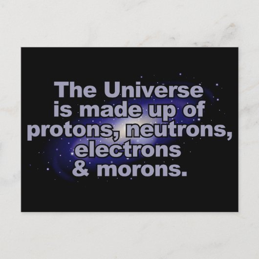 Carte postale drôle "L'Univers" (Devant)