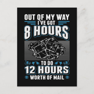 Carte Postale Drôle Mailman Humour Stressful Mail Carrier Job