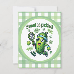 Carte Postale Drôle mignon sucré comme chatons Pickleball