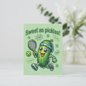 Carte Postale Drôle mignon sucré comme chatons Pickleball (Debout devant)