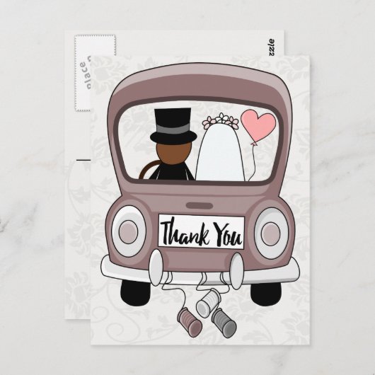 Carte Postale Drôle Mme & M. Merci (Devant / Derrière)