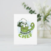 Carte Postale Drôle Monster Chef Kraken Octpous Monster Custom (Debout devant)