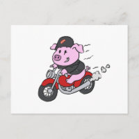 Drôle moto conduite de porc | choisir la couleur a