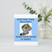 Carte Postale drôle new york new jersey blague (Debout devant)