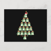 Carte Postale Drôle Noël Grenouille Arbre Noël Noël Froggy Lover (Devant)