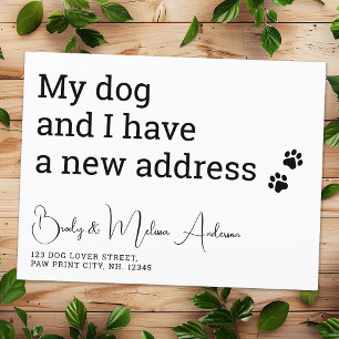 Carte Postale Drôle Nous Avons Déplacé Mon Chien Et Mon Animal D