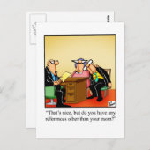 Carte postale drôle Office Humor (Devant / Derrière)