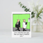 Carte postale Drôle Optométriste (Debout devant)