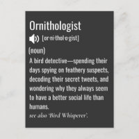 Drôle Ornithologue Définition Ornithologie
