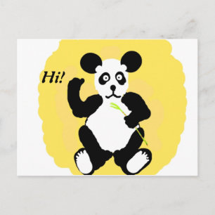 Carte Postale Drôle Panda