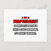 Carte Postale Drôle perfusionniste .. Très improbable (Devant)