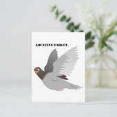 Carte Postale Drôle Pigeon Cartoon, "Localisation Cible" Humour (Debout devant)