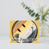 Carte Postale Drôle Porté Happy Gay Bear Fide drapeau (Debout devant)