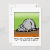 Carte postale drôle pour garder le contact (Devant / Derrière)