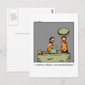 Carte postale drôle pour un rétablissement avec hu (Devant / Derrière)