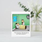 Carte postale drôle pour un rétablissement rapide  (Debout devant)