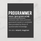 Carte Postale Drôle Programmer Code Développeur Définition (Devant)