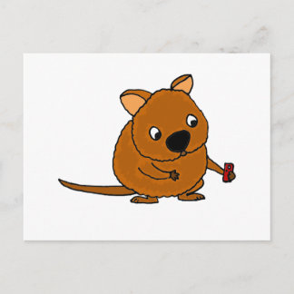 Carte Postale Drôle Quokka Prendre Selfie