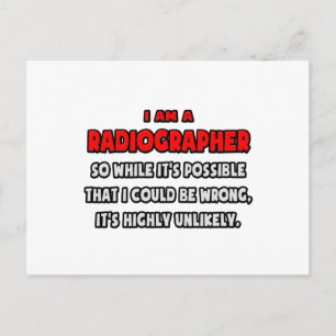 Carte Postale Drôle Radiographe .. Très improbable